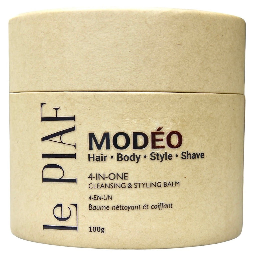 NEW Product: MODÉO. One rich foaming cream. 4 essentials in one jar: Shampoo. Body wash. Modelling Paste. Shave cream