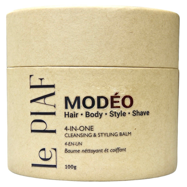 MODÉO. One rich foaming cream. 4 essentials in one jar: Shampoo. Body wash. Modelling Paste. Shave cream