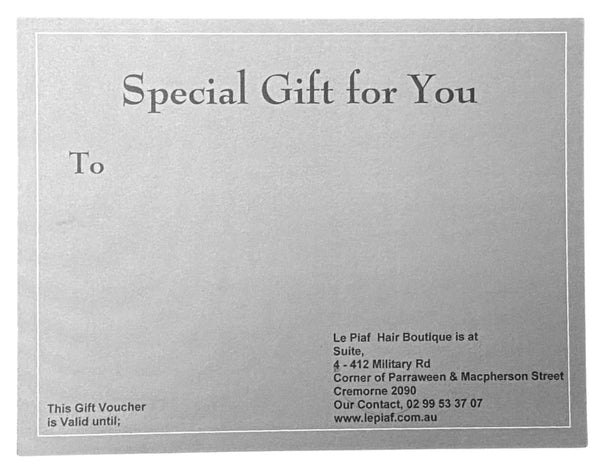 Le Piaf xx gift card