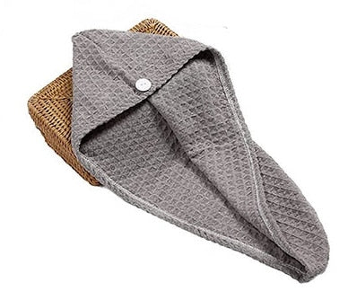 Turban Waffle wrap rapid Absorbent Hair Towel