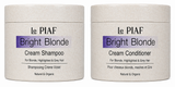 The DUO - BRIGHT BLONDE Cream Shampoo and Cream Conditioner with clay - Bain violet éclat lumineux anti Yellow à l’argile