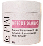 BRIGHT BLONDE Cream Shampoo with clay - Bain violet éclat lumineux anti Yellow à l’argile