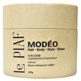 NEW Product: MODÉO. One rich foaming cream. 4 essentials in one jar: Shampoo. Body wash. Modelling Paste. Shave cream