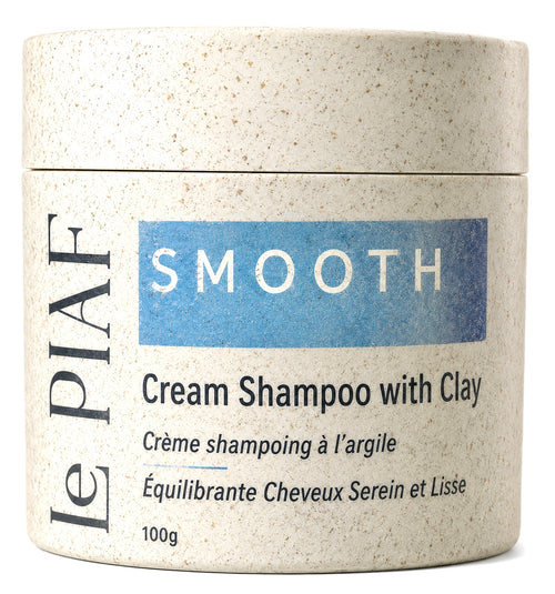 100g Travel Shampoo Cream SMOOTH with Clay - Crème shampoing a l'argile  Équilibrante Cheveux Serein et Lisse